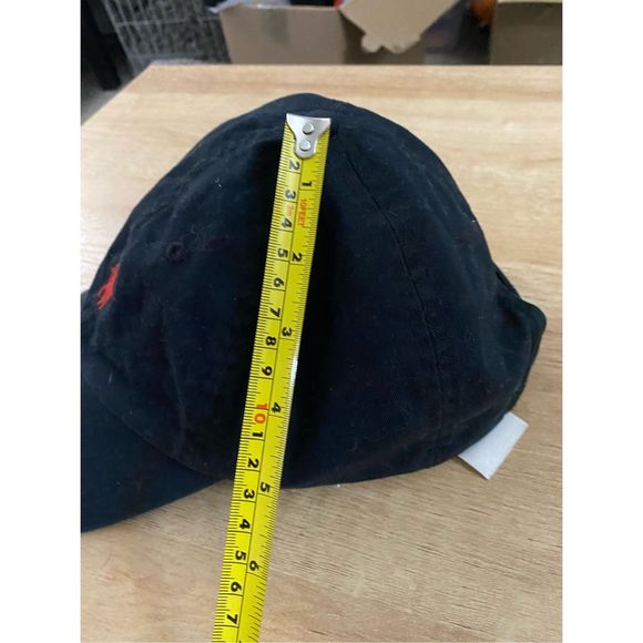 Ralph Lauren Unisex Baseball Cap Dark Navy Blue Hat, Red Polo Design - Picture 2 of 7